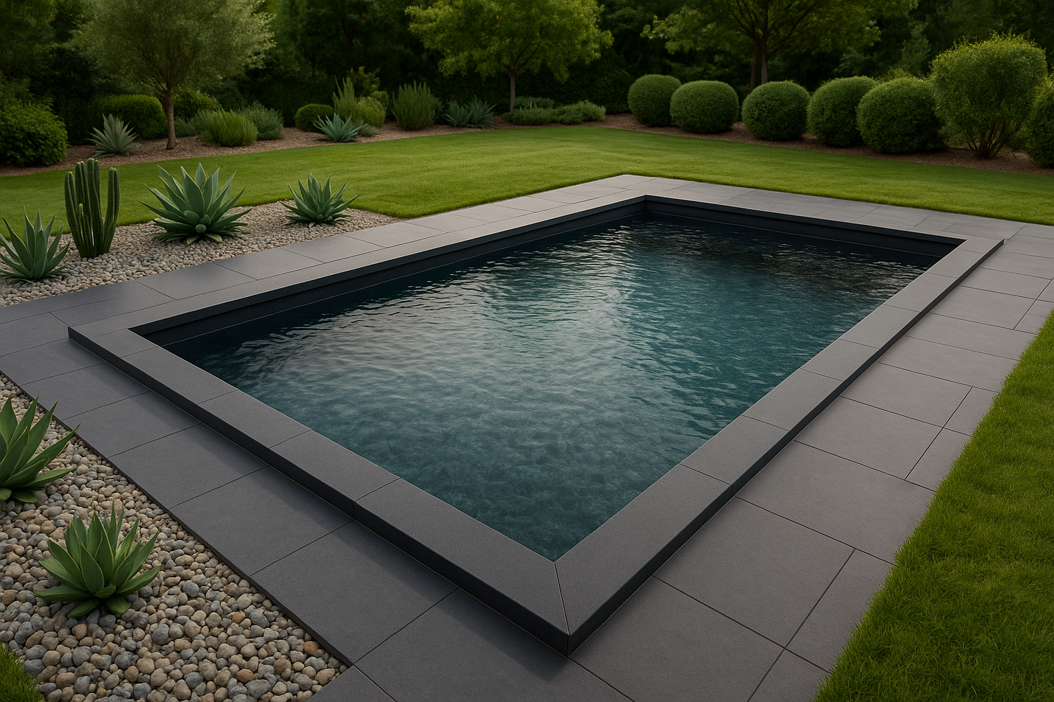 Kit Piscina Acqua Green in Casseri di Polistirolo - L 3x6 mt - H 1,50 mt