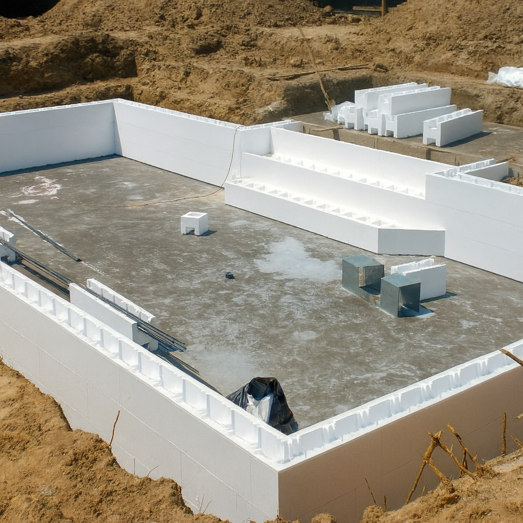 Kit Piscina Acqua Green in Casseri di Polistirolo - L 6x12 mt - H 1,50 mt