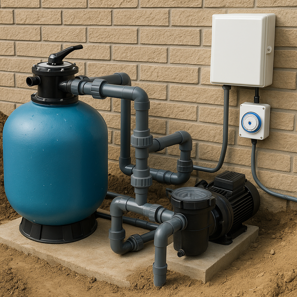 Kit Piscina Acqua Green in Casseri di Polistirolo - L 6x12 mt - H 1,50 mt