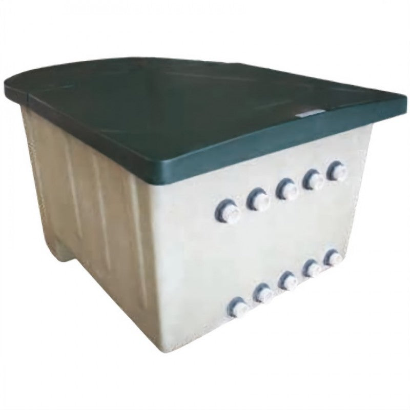Vano tecnico vuoto in vetroresina con coperchio sdoppiato calpestabile per impianti fino a 15/22 m²