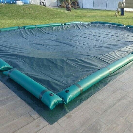 SUPER PROMO!!! Telo di copertura invernale con tubolari per piscina di mt. 8,00x4,00