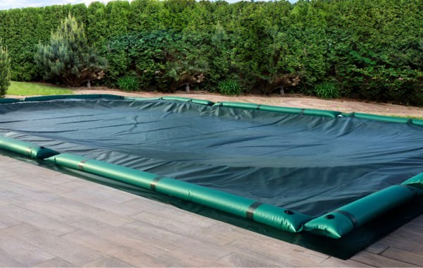 Telo di copertura con tubolari per piscina di mt 4,00x7,00