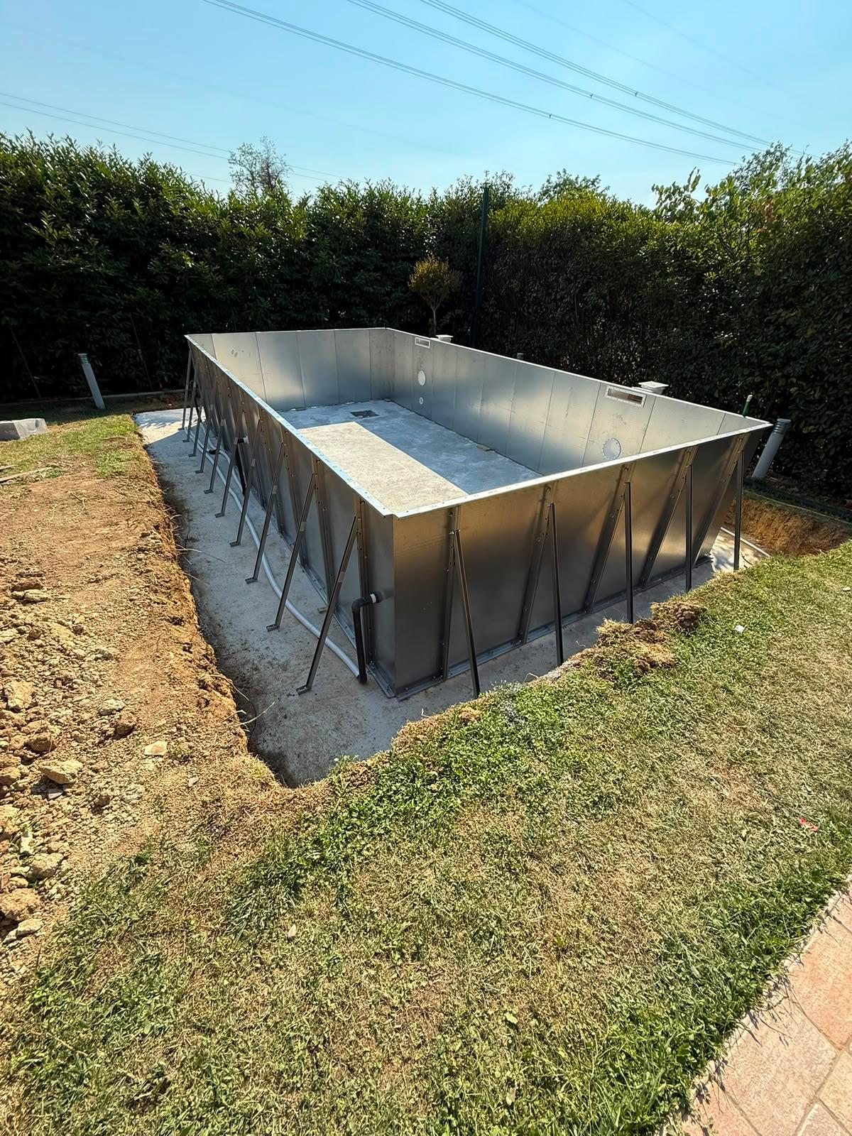 Piscina Fuori Terra Autoportante in Acciaio - L 4x2 mt - H 1,20 m